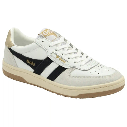 Gola Classics Women's Hawk Sneakers - White/Black/Gold