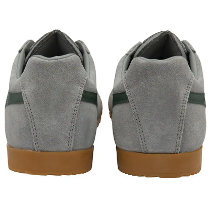 Gola Classics Men's Harrier Suede Sneakers - Cement/Evergreen