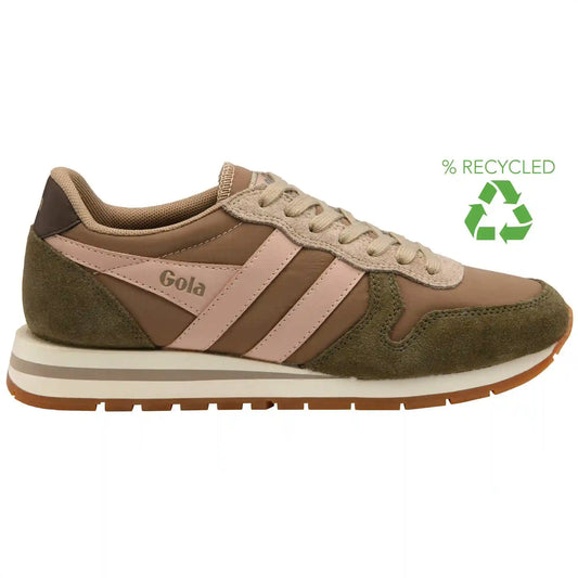 Gola Classics Women's Daytona Chute Sneakers - Cappuccino/Khaki/Pearl Pink