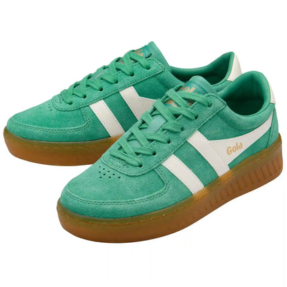 Gola Classics Women's Grandslam Suede Sneakers - Jade/Off White/Gum