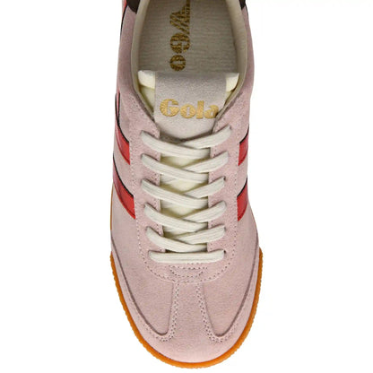 Gola Classics Women's Elan Glitz Sneakers - Rose/Red/Dark Brown