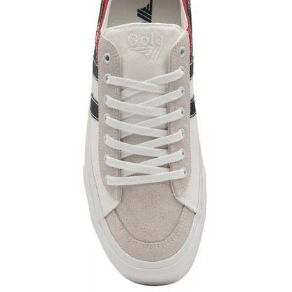 Gola Classics Men's Quota II RWB Plimsoll Sneakers - White/Red/Navy