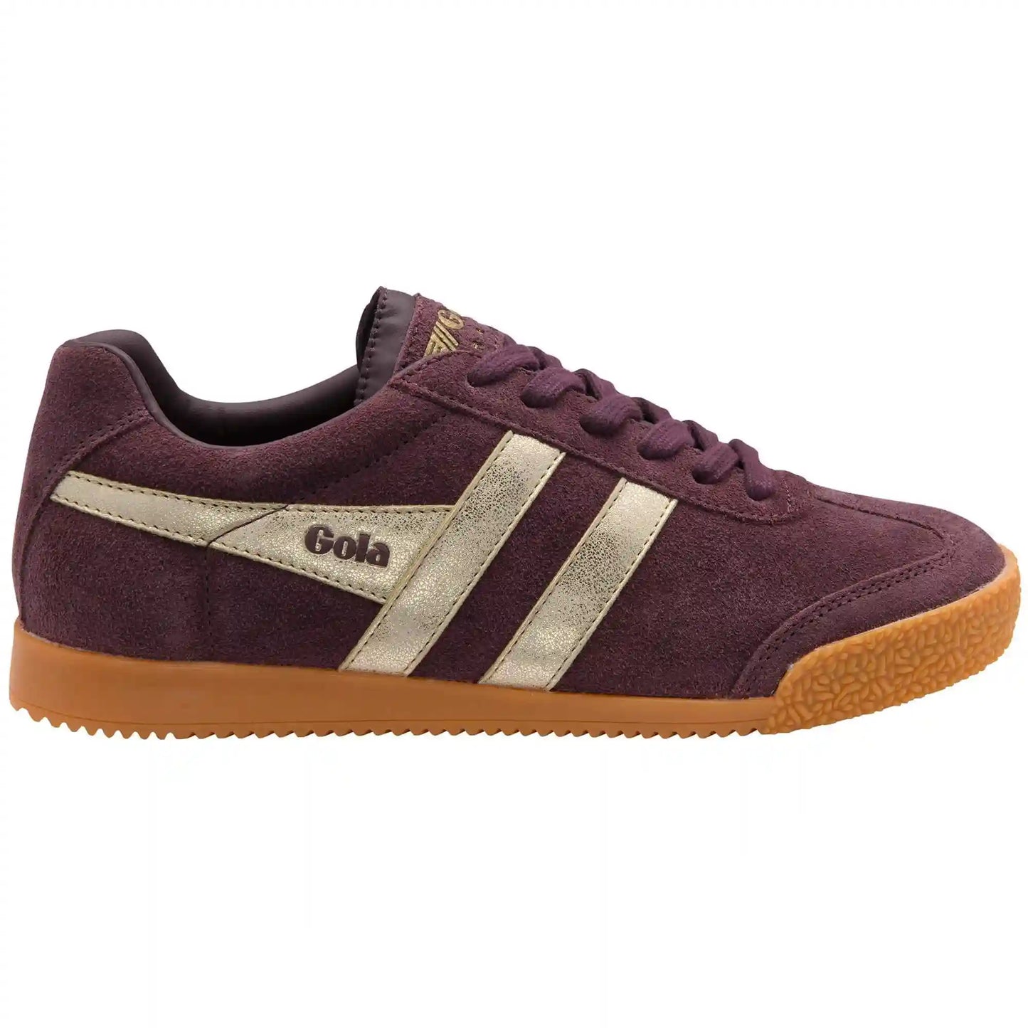 Gola Classics Women's Harrier Mirror Sneakers - Cocoa/Gold/Gum