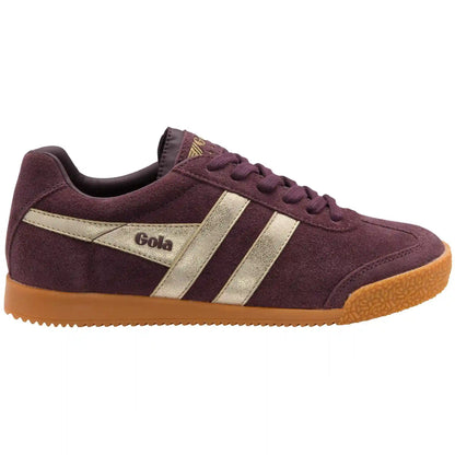 Gola Classics Women's Harrier Mirror Sneakers - Cocoa/Gold/Gum