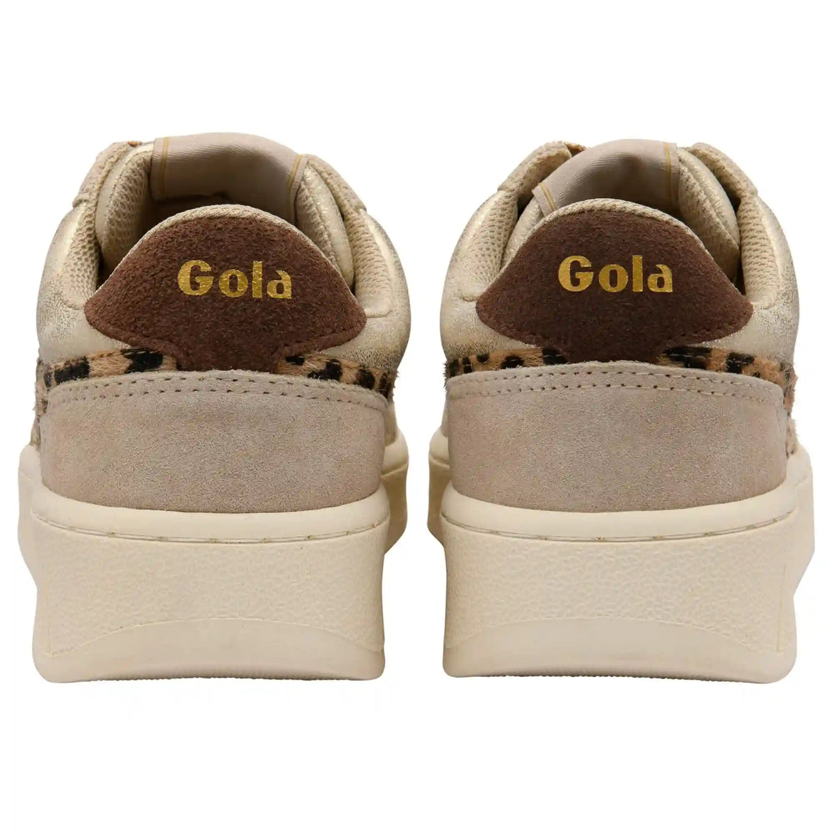 Gola Classics Women's Superslam Blaze II Sneakers - Gold/Leopard/Dark Brown
