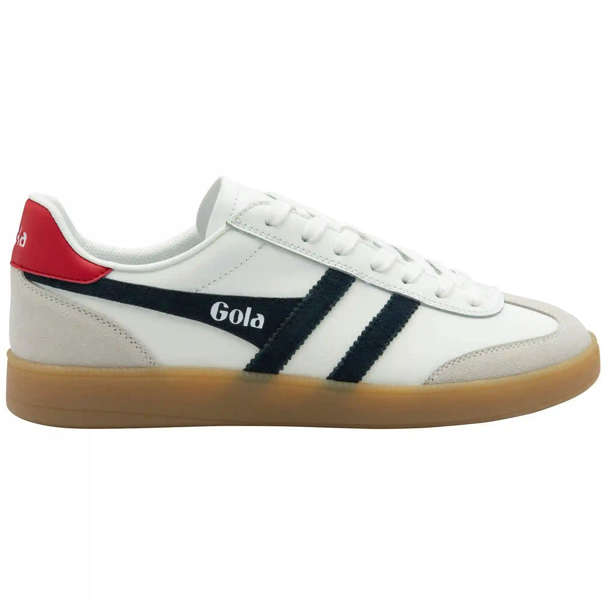 Gola Classics Men's Viper Leather Sneakers - White/Navy/Red/Gum
