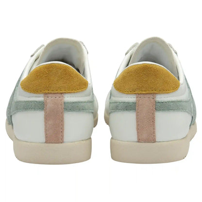 Gola Classics Women's Bullet Pure Sneakers - White/Green Mist/Sun