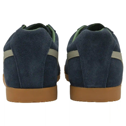 Gola Classics Men's Harrier Suede Sneakers - Navy/Feather Grey/Evergreen