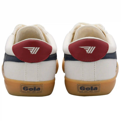 Vegan Gola Classics Men's Varsity Sneakers - Off White/Navy/Deep Red/Gum