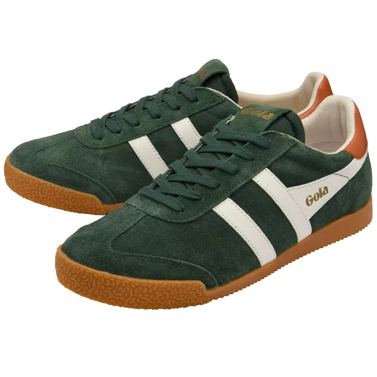Gola Classics Men's Elan Sneakers - Evergreen/Off White/Moody Orange