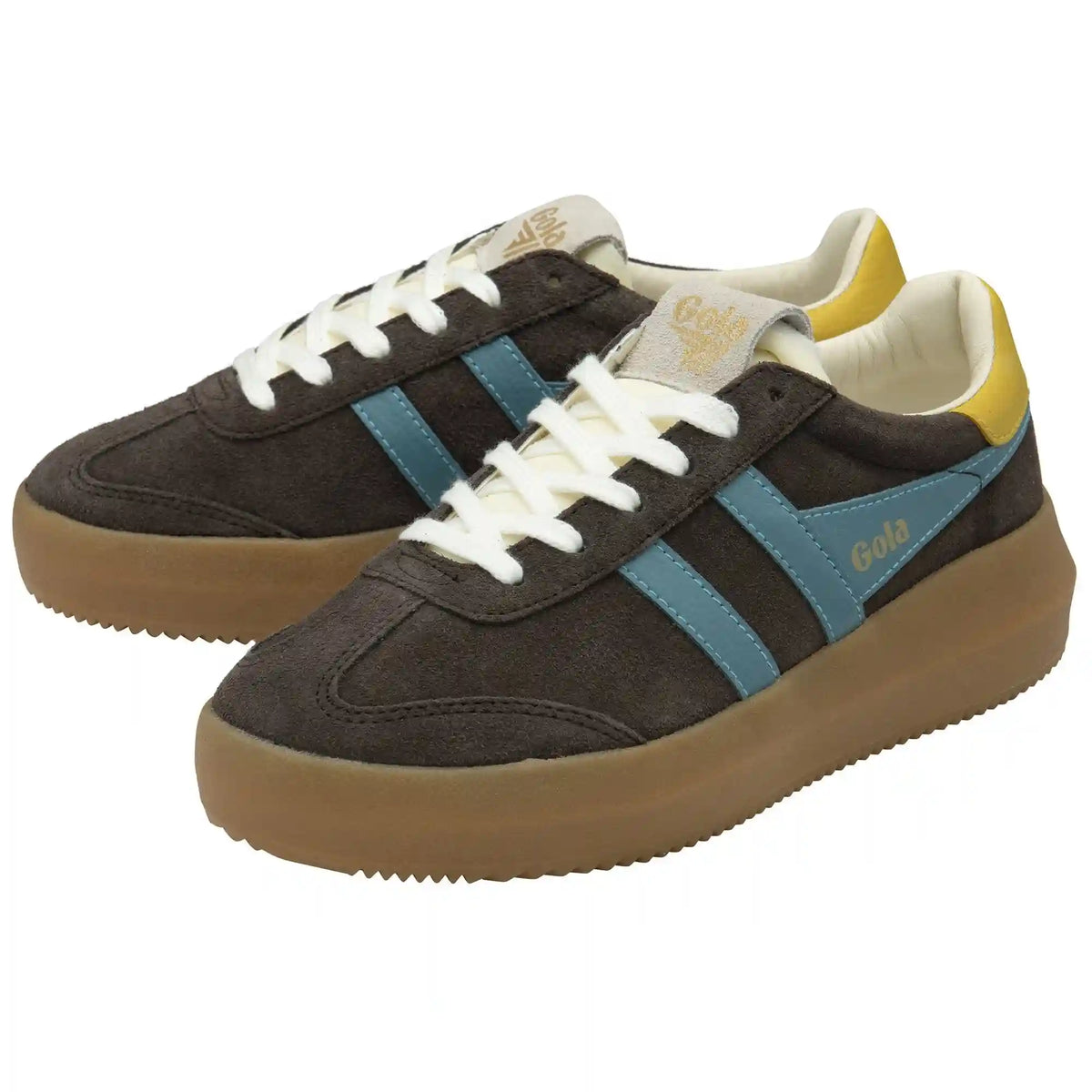 Gola Classics Women's Athena Sneakers - Mocha/Ocean/Pollen/Gum
