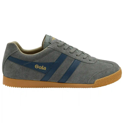 Gola Classics Men's Harrier Suede Sneakers - Conifer/Navy/Cappuccino