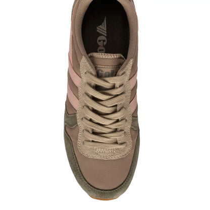 Gola Classics Women's Daytona Chute Sneakers - Cappuccino/Khaki/Pearl Pink