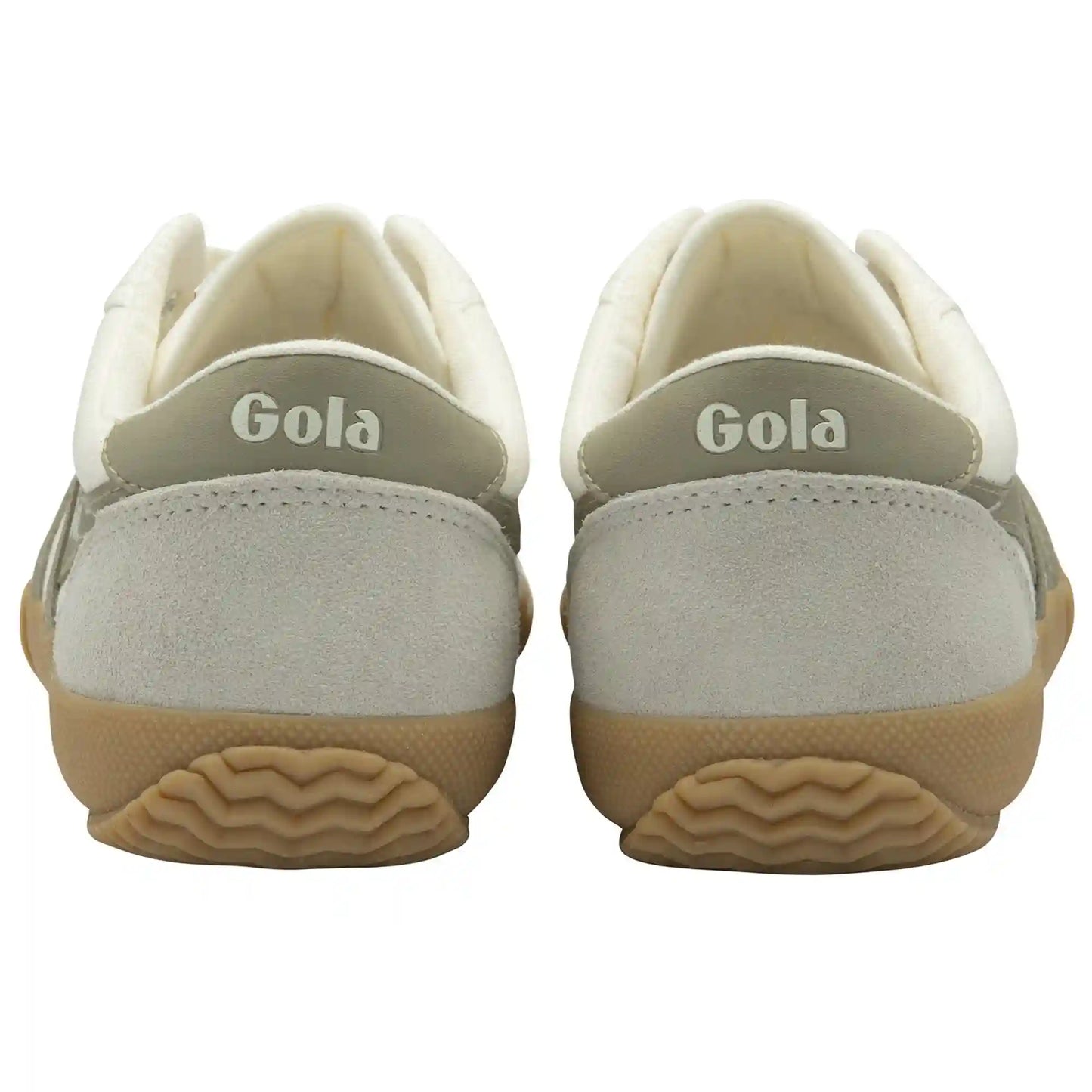 Gola Classics Women's Badminton Plimsoll Sneakers - Off White/Feather Grey/Gum