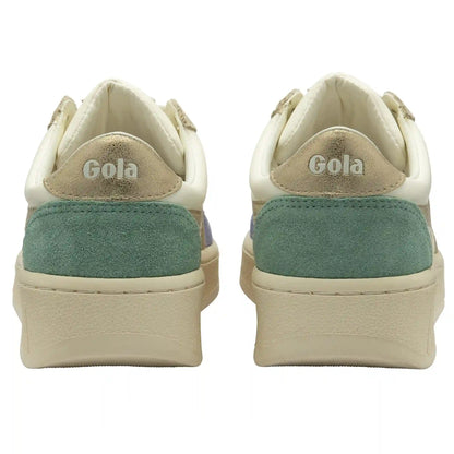 Gola Classics Women's Grandslam Quadrant Sneakers - Off White/Lavender/Gold/Green Mist