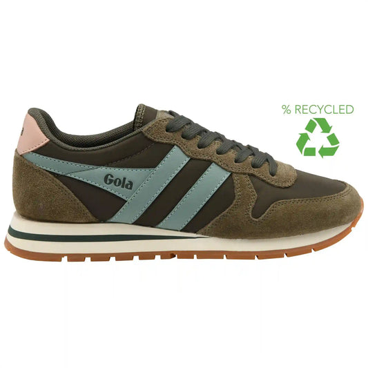 Gola Classics Women's Daytona Chute Sneakers - Dark Khaki/Khaki/Green Mist