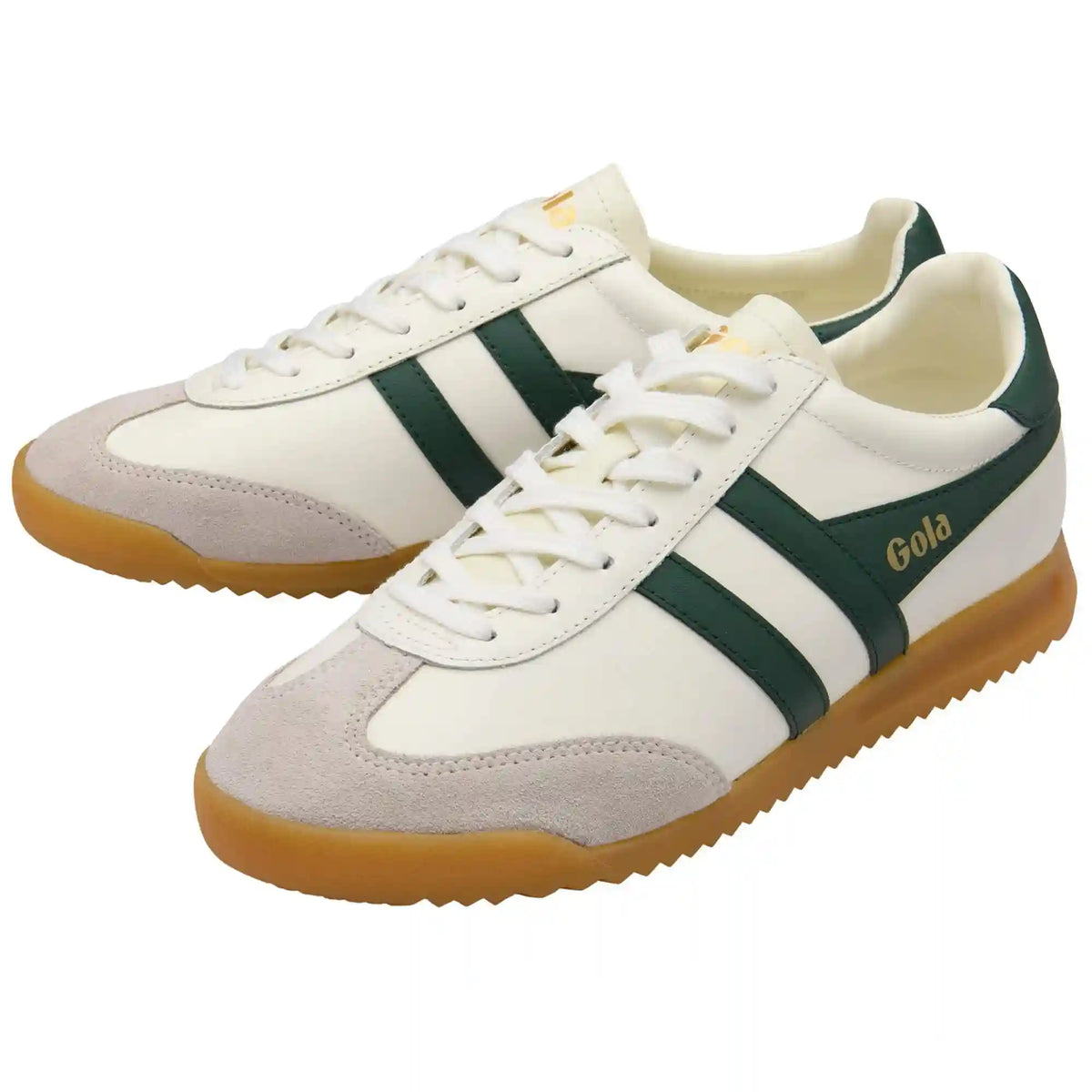 Gola Classics Men's Torpedo Leather Sneakers - Off White/Evergreen