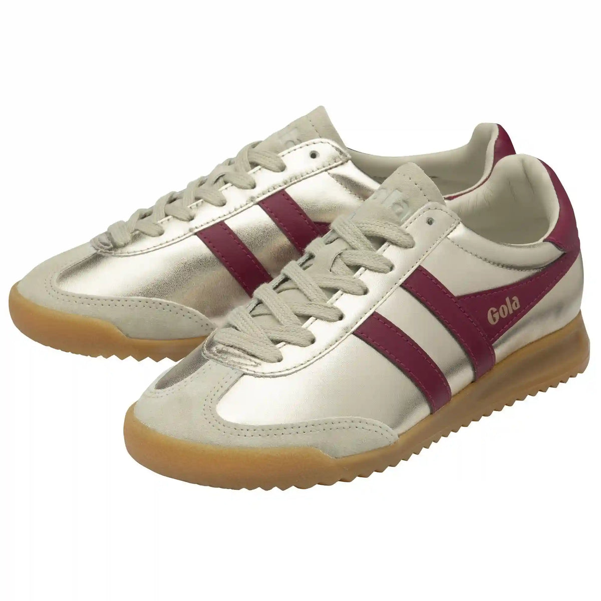 Gola Classics Women's Torpedo Glimmer Sneakers - Gold/Cerise