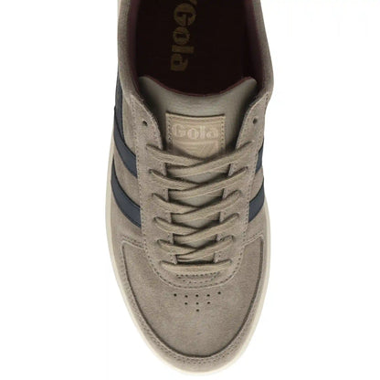 Gola Classics Men's Grandslam Suede Sneakers - Rhino/Navy/Burgundy