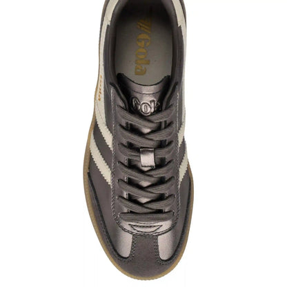 Gola Classics Women's Viper Metallic Sneakers - Pewter/Off White/Gum