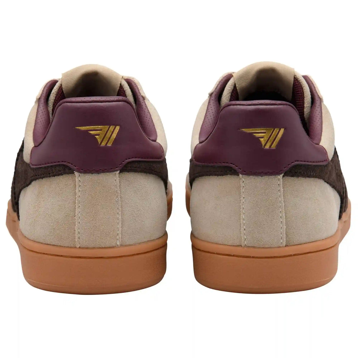 Gola Classics Men's Equipe II Suede Sneakers - Bone/Mocha/Red Ochre