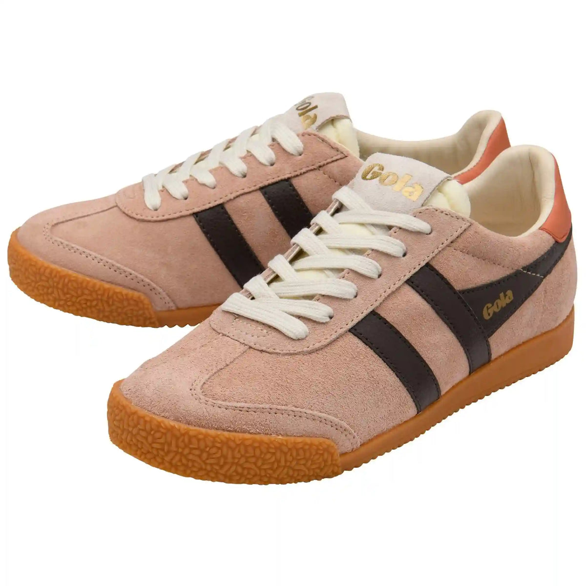 Gola Classics Women's Elan Sneakers - Cameo/Mocha/Hot Coral
