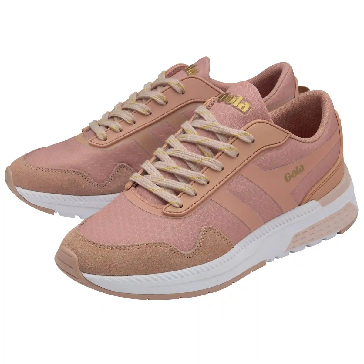 Gola Performance Women's Atomics Sneakers - Pearl Pink/Gold