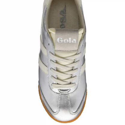 Gola Classics Women's Elan Metallic Sneakers - Silver/Off White