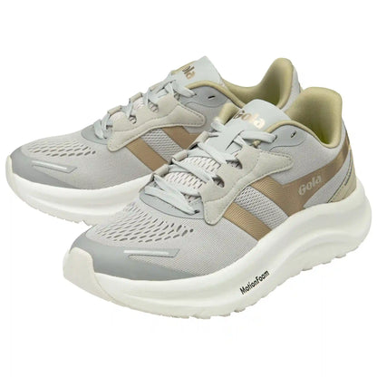 Gola Performance Women's Veris Tempo Sneakers - Arcade White/Metallic Gold