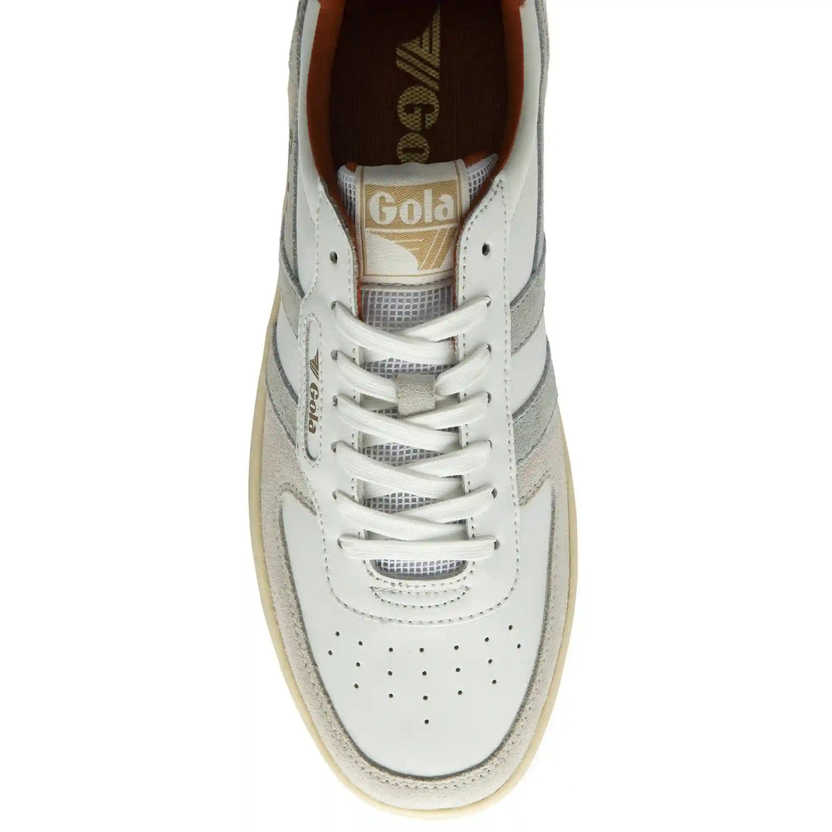 Gola Classics Men's Hawk Sneakers - White/Smoke/Moody Orange