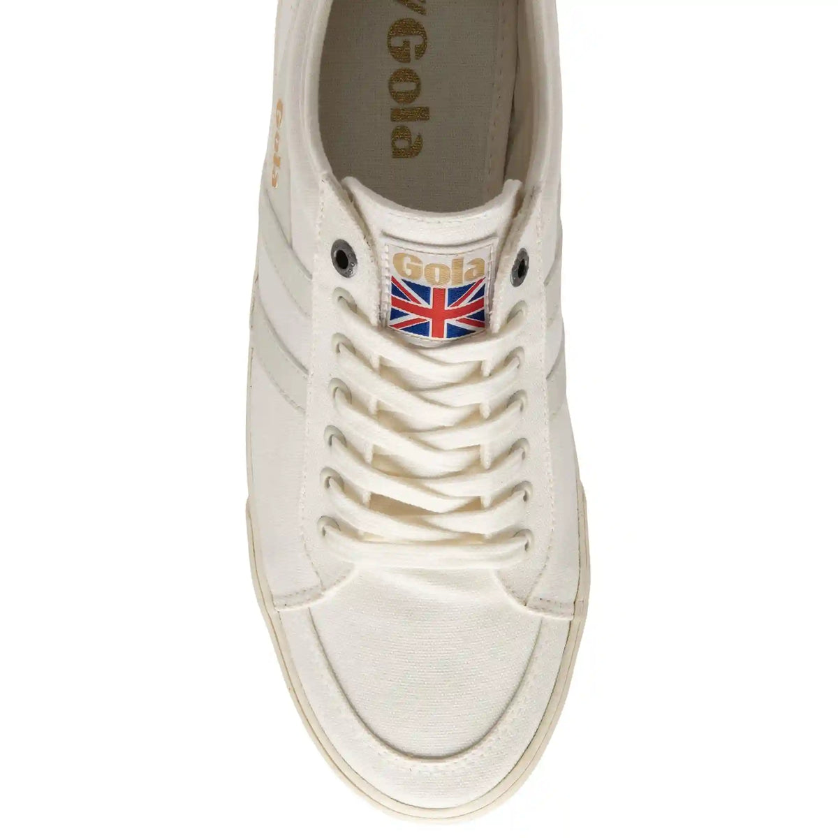 Vegan Gola Classics Men's Comet Plimsoll Sneakers - Off White/Off White/Off White