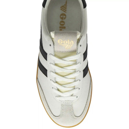 Gola Classics Women's Cyclone Leather Sneakers - White/Black/Gum