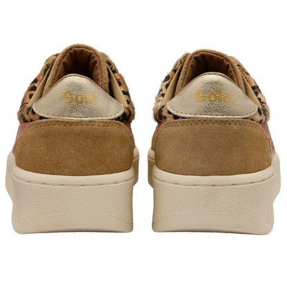 Gola Classics Women's Grandslam Savanna Sneakers - Leopard/Light Caramel/Terracotta