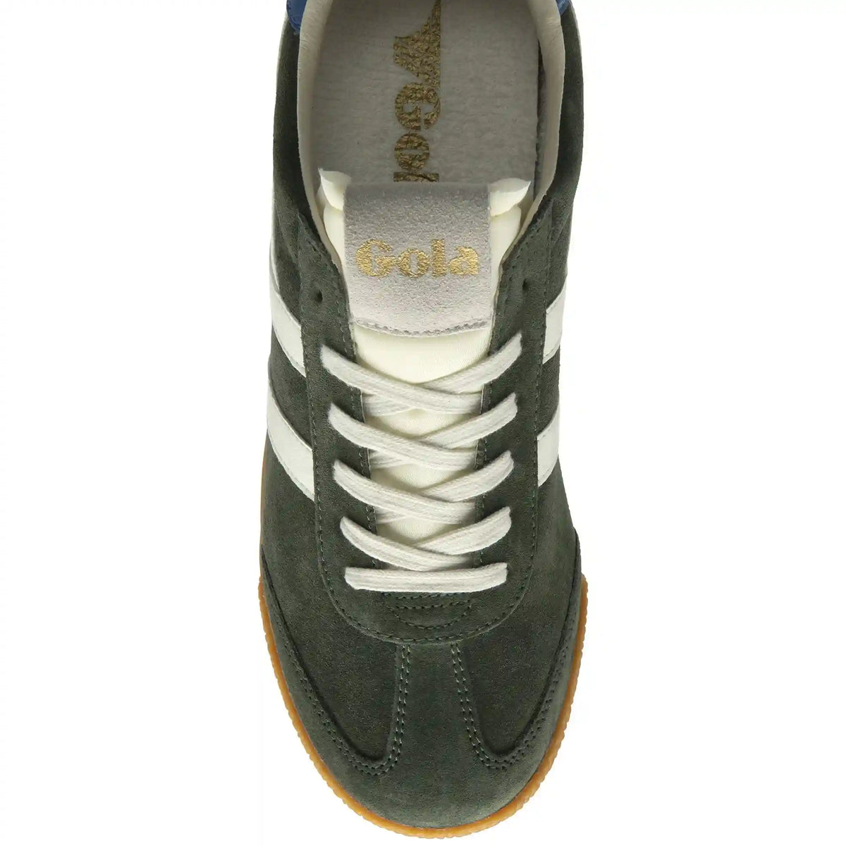 Gola Classics Men's Elan Sneakers - Dark Khaki/Off White/Sapphire
