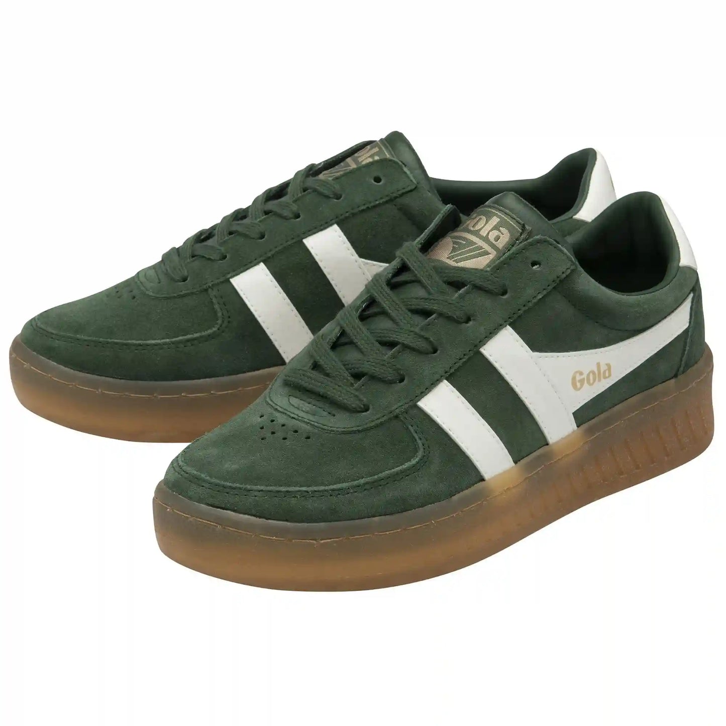 Gola Classics Women's Grandslam Suede Sneakers - Evergreen/Off White/Gum