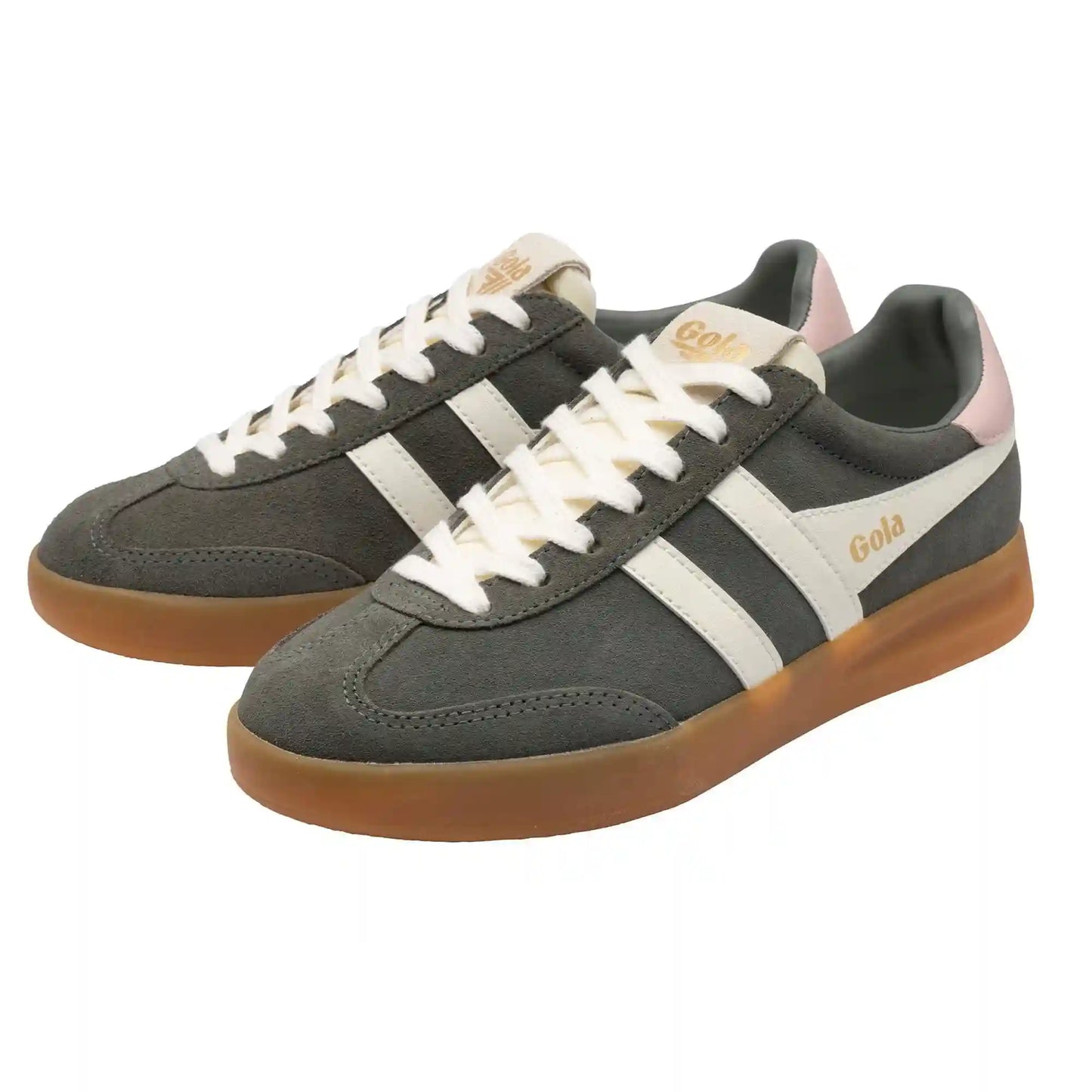 Gola Classics Women's Cyclone Sneakers - Conifer/Off White/Chalk Pink/Gum