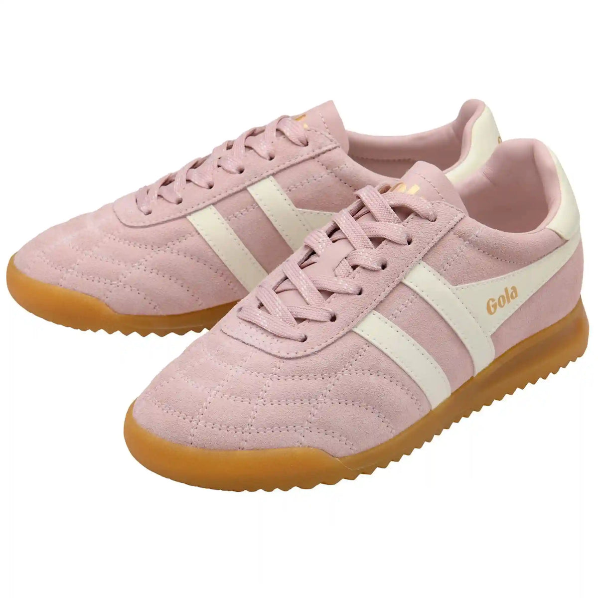 Gola Classics Women's Stadium Suede Sneakers - Chalk Pink/Off White