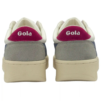 Gola Classics Women's Grandslam Trident Sneakers - White/Moonlight/Fuchsia