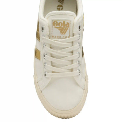 Gola Classics Women's Tennis Mark Cox Sneakers - Off White/Gold