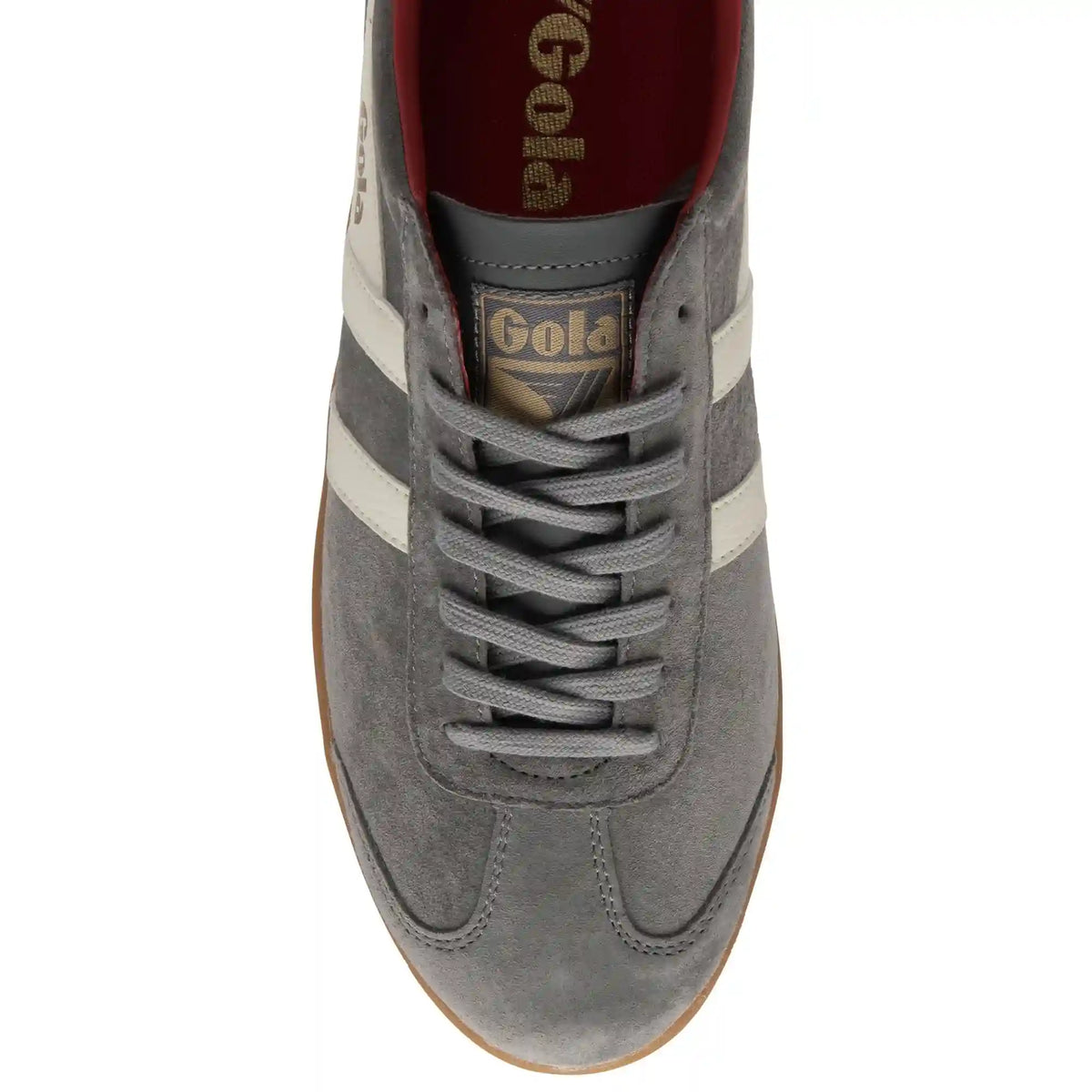 Gola Classics Men's Hurricane Suede Sneakers - Ash/Off White/Deep Red/Gum