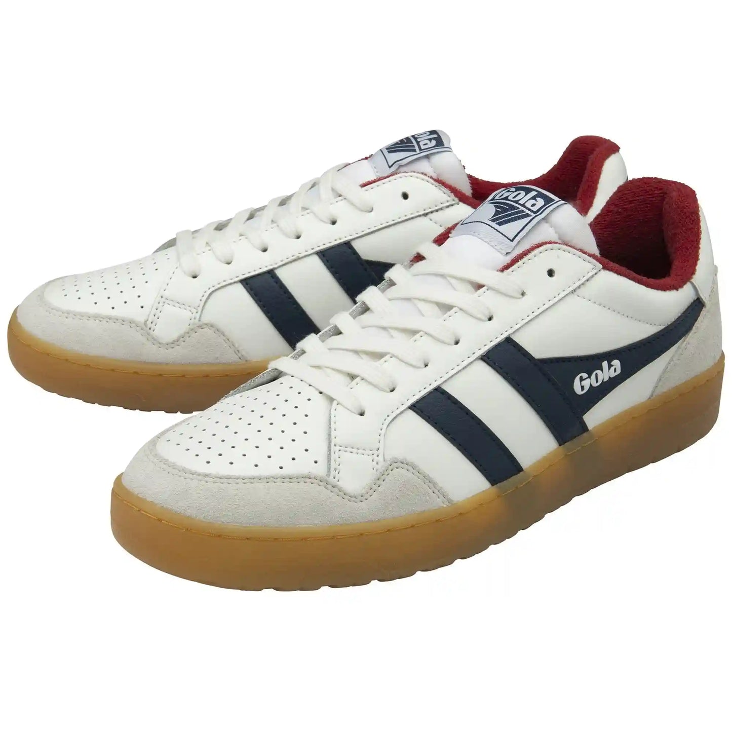 Gola Classics Men's Eagle '86 Sneakers - White/Navy/Deep Red/Gum