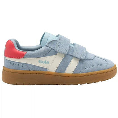 Gola Classics Kids' Viper Strap Sneakers - Air/White/Coral/Gum