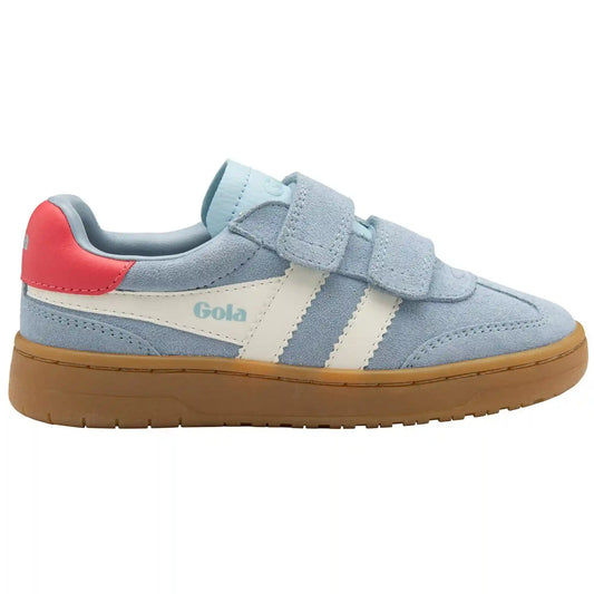 Gola Classics Kids' Viper Strap Sneakers - Air/White/Coral/Gum