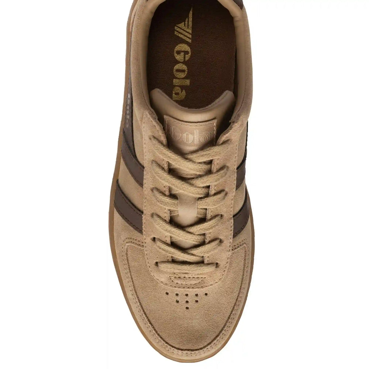 Gola Classics Women's Grandslam Suede Sneakers - Light Caramel/Dark Brown/Gum