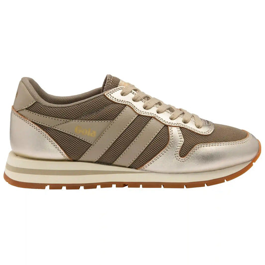 Gola Classics Women's Daytona Glimmer Sneakers - Rhino/Gold/Bone