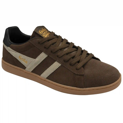 Gola Classics Men's Equipe II Suede Sneakers - Otter/Bone/Black