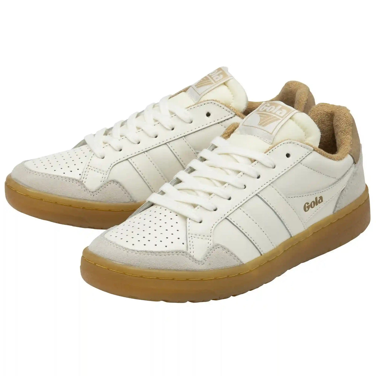 Gola Classics Women's Eagle '86 Sneakers - Off White/Light Caramel/Gum