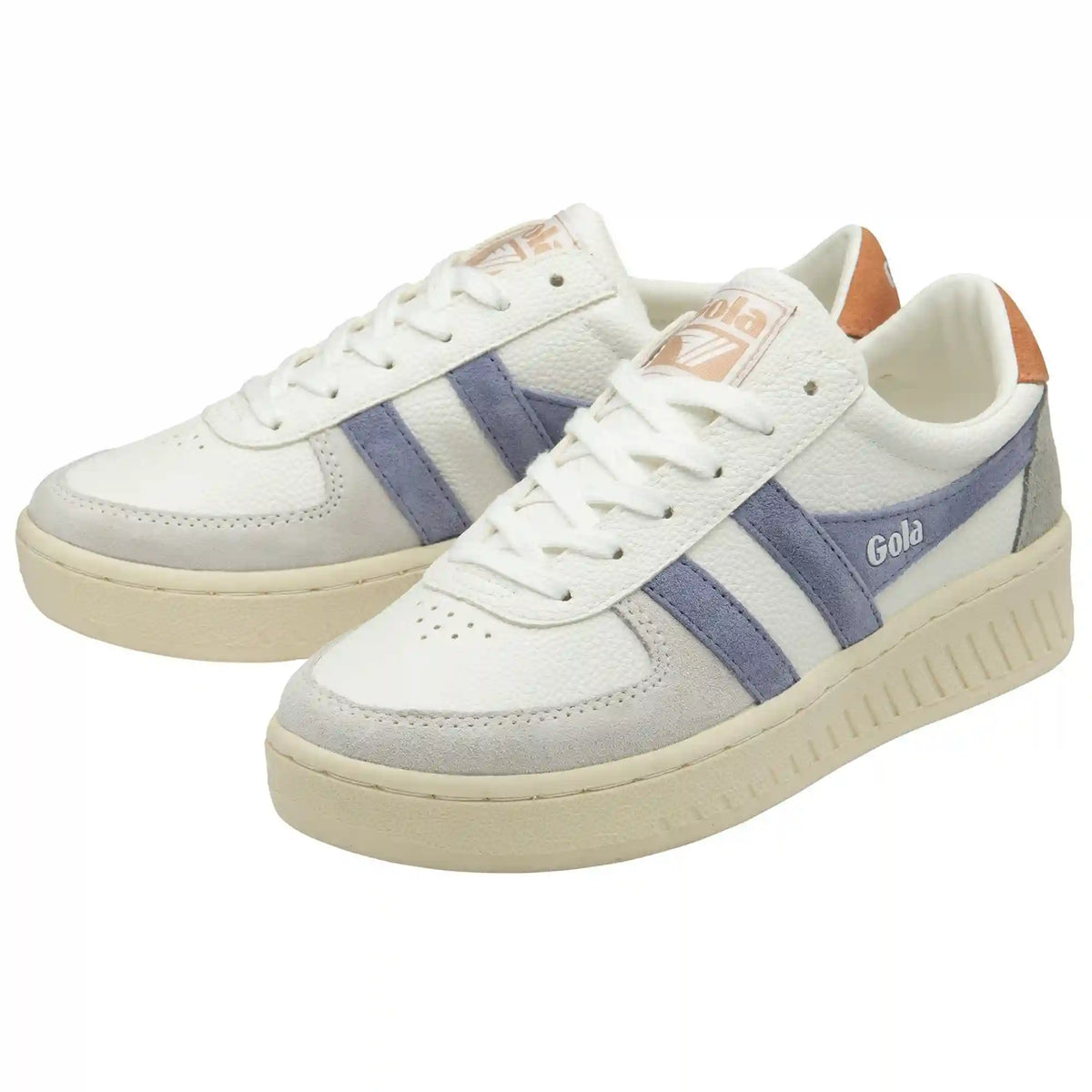 Gola Classics Women's Grandslam Trident Sneakers - White/Lavender/Terracotta