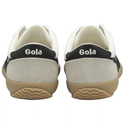 Gola Classics Women's Badminton Plimsoll Sneakers - Off White/Black/Gum