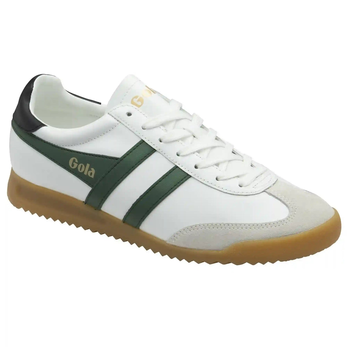 Gola Classics Men's Torpedo Leather Sneakers - White/Evergreen/Black